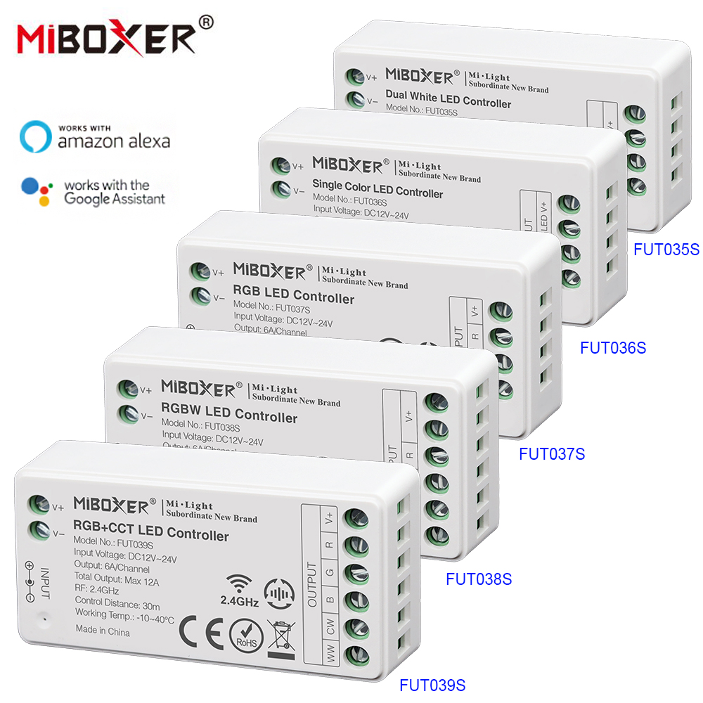 MiBoxer DC12-24V RGB + CCT Ʈ Ʈѷ,  µ,..